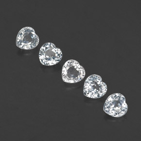 Achetez naturel ct blanc saphir gems, forme de coeur, en provenance sri lanka chez gemselect. en stock, livraison internationale!