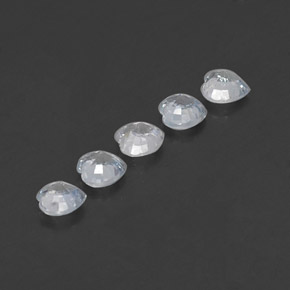 Achetez naturel ct blanc saphir gems, forme de coeur, en provenance sri lanka chez gemselect. en stock, livraison internationale!