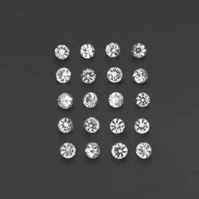 Achetez naturel ct blanc saphir gems, coupe roude, en provenance madagascar chez gemselect. en stock, livraison internationale!