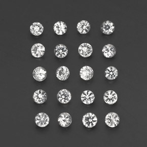 Achetez naturel ct blanc saphir gems, coupe roude, en provenance madagascar chez gemselect. en stock, livraison internationale!