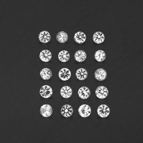 Achetez naturel ct blanc saphir gems, coupe roude, en provenance madagascar chez gemselect. en stock, livraison internationale!