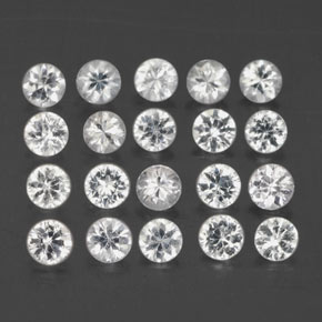 Achetez naturel ct blanc saphir gems, coupe roude, en provenance madagascar chez gemselect. en stock, livraison internationale!