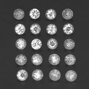 Achetez naturel ct blanc saphir gems, coupe roude, en provenance madagascar chez gemselect. en stock, livraison internationale!