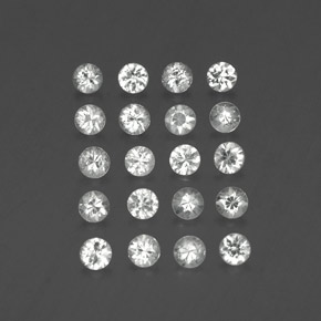 Achetez naturel ct blanc saphir gems, coupe roude, en provenance madagascar chez gemselect. en stock, livraison internationale!