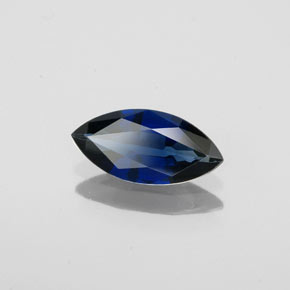 Saphir bleue naturelle marquise, 0,72 ct, VS