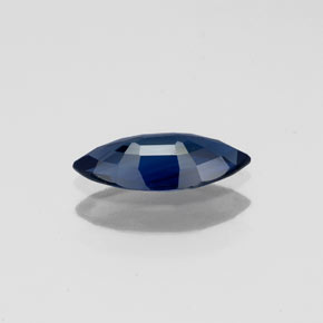 Saphir bleue naturelle marquise, 0,72 ct, VS
