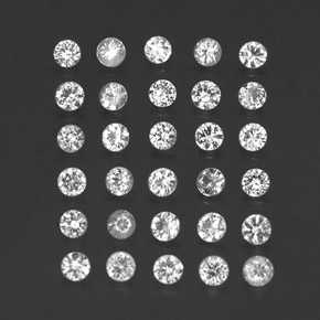Achetez naturel ct blanc saphir gems, coupe roude, en provenance madagascar chez gemselect. en stock, livraison internationale!