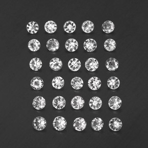 Achetez naturel ct blanc saphir gems, coupe roude, en provenance madagascar chez gemselect. en stock, livraison internationale!