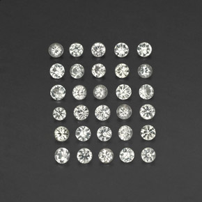 Achetez naturel ct blanc saphir gems, coupe roude, en provenance madagascar chez gemselect. en stock, livraison internationale!