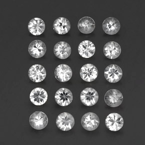 Achetez naturel 3,19ct blanc saphir gems, coupe roude, en provenance madagascar chez gemselect. en stock, livraison internationale!