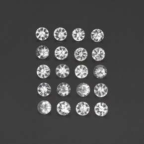 Achetez naturel ct blanc saphir gems, coupe roude, en provenance madagascar chez gemselect. en stock, livraison internationale!