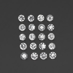 Achetez naturel ct blanc saphir gems, coupe roude, en provenance madagascar chez gemselect. en stock, livraison internationale!