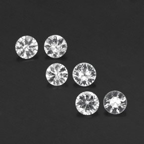 Achetez naturel ct blanc saphir gems, coupe roude, en provenance madagascar chez gemselect. en stock, livraison internationale!