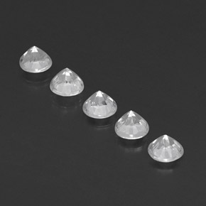 Achetez naturel ct blanc saphir gems, coupe roude, en provenance madagascar chez gemselect. en stock, livraison internationale!