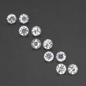 Achetez naturel ct blanc saphir gems, coupe roude, en provenance madagascar chez gemselect. en stock, livraison internationale!
