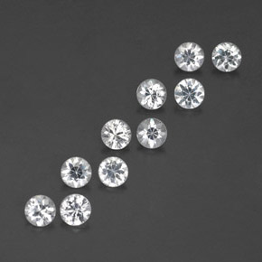 Achetez naturel ct blanc saphir gems, coupe roude, en provenance madagascar chez gemselect. en stock, livraison internationale!