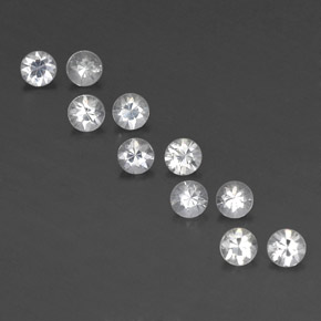 Achetez naturel 1,63ct blanc saphir gems, coupe roude, en provenance madagascar chez gemselect. en stock, livraison internationale!