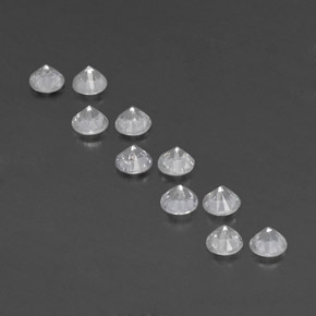 Achetez naturel 1,63ct blanc saphir gems, coupe roude, en provenance madagascar chez gemselect. en stock, livraison internationale!