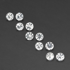 Achetez naturel ct blanc saphir gems, coupe roude, en provenance madagascar chez gemselect. en stock, livraison internationale!