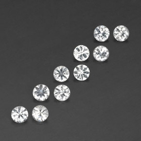 Achetez naturel ct blanc saphir gems, coupe roude, en provenance madagascar chez gemselect. en stock, livraison internationale!
