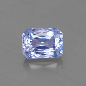 Saphir bleue naturelle taille émeraude, 1,88 ct, VS-SI