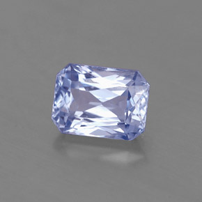 Saphir bleue naturelle taille émeraude, 1,88 ct, VS-SI