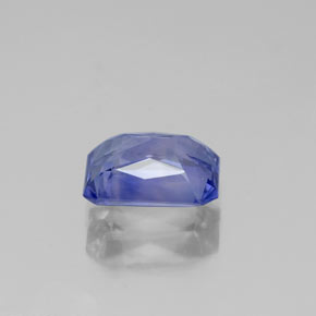 Saphir violet naturelle taille émeraude, 1,38 ct, VVS-VS