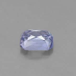 Saphir bleue naturelle taille émeraude, 1,77 ct, VS