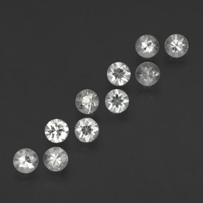 Achetez naturel 1,77ct blanc saphir gems, coupe roude, en provenance madagascar chez gemselect. en stock, livraison internationale!