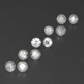 Achetez naturel 1,84ct blanc saphir gems, coupe roude, en provenance madagascar chez gemselect. en stock, livraison internationale!