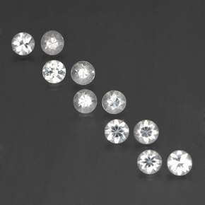 Achetez naturel 1,74ct blanc saphir gems, coupe roude, en provenance madagascar chez gemselect. en stock, livraison internationale!