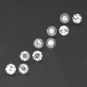 Achetez naturel 1,74ct blanc saphir gems, coupe roude, en provenance madagascar chez gemselect. en stock, livraison internationale!
