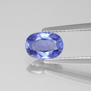 Saphir bleue naturelle coupe ovale, 1,17 ct, VS