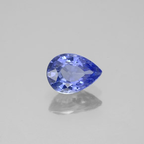 Saphir bleue naturelle en forme de poire, 0,94 ct, VS