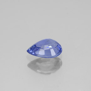 Saphir bleue naturelle en forme de poire, 0,94 ct, VS