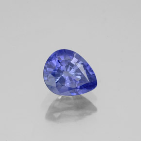 Saphir bleue naturelle en forme de poire, 1,16 ct, VS-SI
