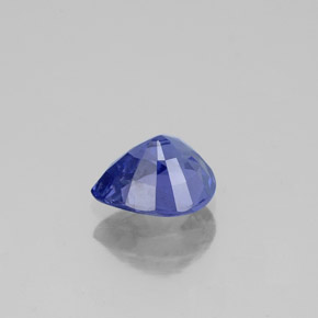 Saphir bleue naturelle en forme de poire, 1,16 ct, VS-SI