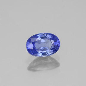 Saphir bleue naturelle coupe ovale, 1,09 ct, VVS