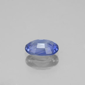 Saphir bleue naturelle coupe ovale, 0,97 ct, VVS