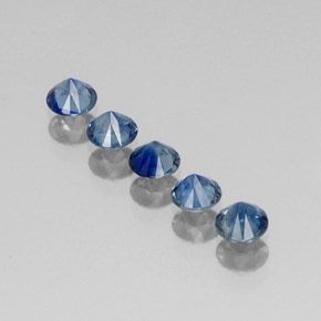 Achetez naturel ct bleue saphir gems, coupe roude, en provenance madagascar chez gemselect. en stock, livraison internationale!