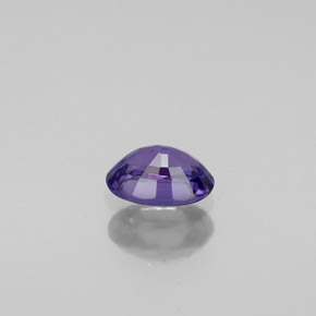 Saphir violet naturelle coupe ovale, 0,57 ct, VVS