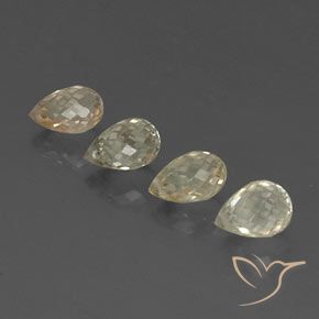 Shop natural 3.80ct Jaune verdâtre clair Saphir gems, Briolette, from Tanzanie at GemSelect. In stock, global shipping!