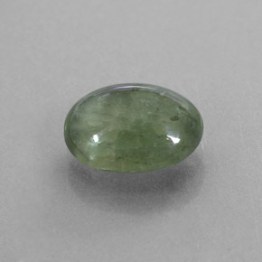 Saphir vert naturelle transparent, 2,43 ct, transparent / translucide