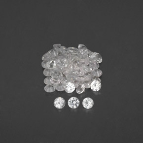 Achetez naturel ct blanc saphir gems, coupe roude, en provenance sri lanka (ceylan) chez gemselect. en stock, livraison internationale!