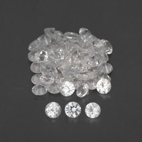 Achetez naturel ct blanc saphir gems, coupe roude, en provenance sri lanka (ceylan) chez gemselect. en stock, livraison internationale!