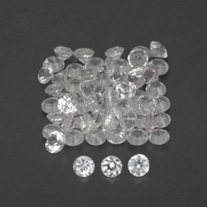 Achetez naturel ct blanc saphir gems, coupe roude, en provenance sri lanka (ceylan) chez gemselect. en stock, livraison internationale!
