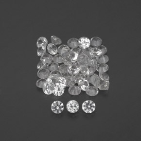 Achetez naturel ct blanc saphir gems, coupe roude, en provenance sri lanka (ceylan) chez gemselect. en stock, livraison internationale!