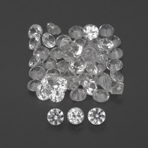 Achetez naturel ct blanc saphir gems, coupe roude, en provenance sri lanka (ceylan) chez gemselect. en stock, livraison internationale!