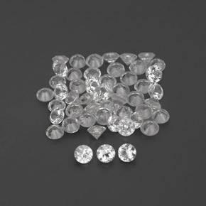 Achetez naturel ct blanc saphir gems, coupe roude, en provenance sri lanka (ceylan) chez gemselect. en stock, livraison internationale!