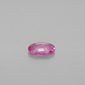 Saphir rose naturelle coupe ovale, 0,46 ct, VS
